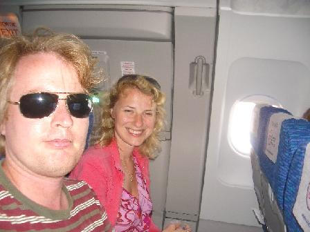 Self photo on plane