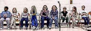 two effffffffssssssss! (my littlest goober is to the right of the mic)