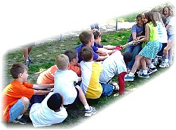 Taylor's field day: the third-grade girls take down the third-grade boys...