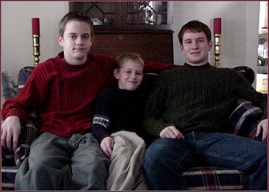 Christmas morning and not a one of 'em in pajamas with feet...