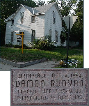 The Runyan birthplace in Manhattan, KS.