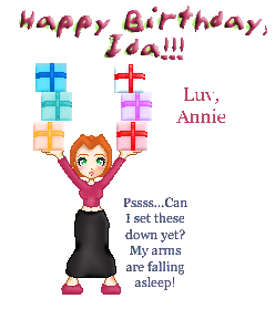 For Ida's (the Back Room) birthday!&nbsp; base by 2-Pixel