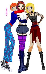 Sttina, myself and Angel, AKA: The band!&nbsp; base is from Angel Dust