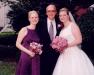 Sisters and Grandfather in Church Garden