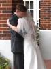 Jared and Suzanne Hugging After Ceremony