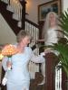 Mom and Suzanne Descending Stairs