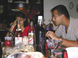 Cenando con Hallacas