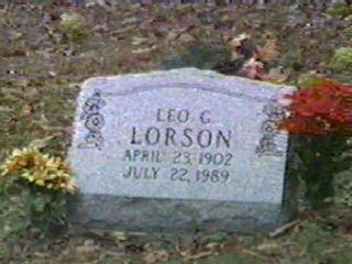 Leo G. Lorson,
 b. April 23, 1902 d. July 22, 1989