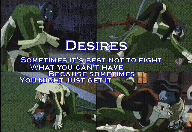 With animosity comes infatuation: you cannot escape your desires.