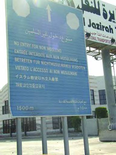 Islamic Apartheid S. Arabia for Muslims only