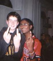 Chris is on the left...Who the other guy is befuddles me