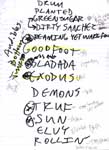 cue sheet from Grasshopper night