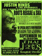 thai joe's Justin Hinds poster- green