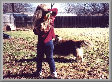 Emily and Kippy playing