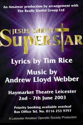 Jesus Christ Superstar - LAOS performance on main stage, Haymarket Theatre