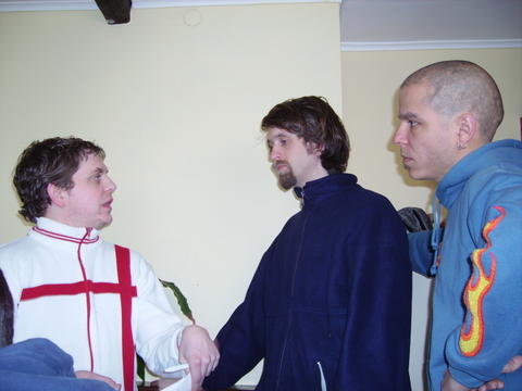 Darren Bolton directing Stein Stie (DoP) and Phillipe (Focus Puller)