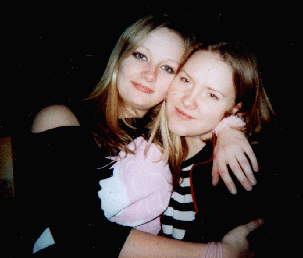 Char and me - She's a great friend who has a witty sense of humour and feels deep.. Tea? : )