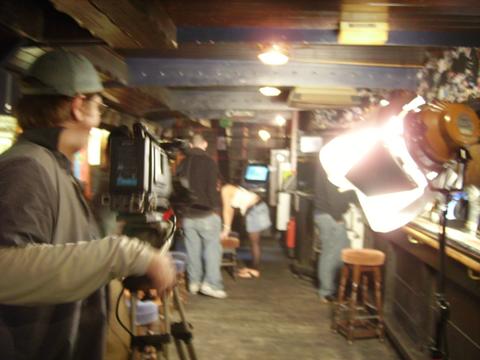 9-4-06 Filming at the Barge, Grimsby