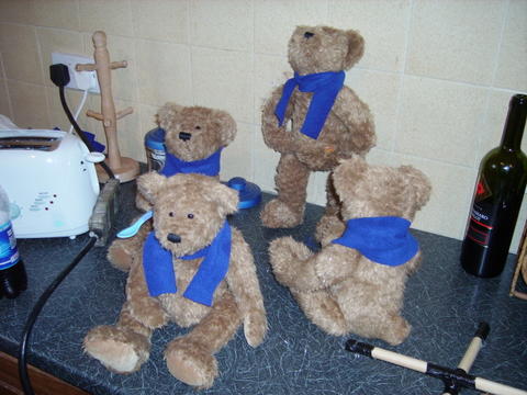 Austin Paws: the many puppets used by Dan to bring Austin to life!