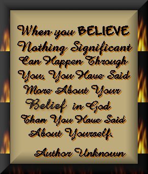 One of Rebecca's Favorite Beliefs!