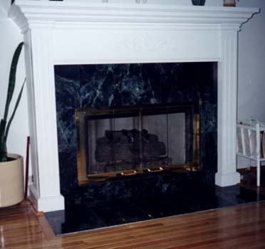 Mantel with new unpainted molding