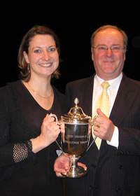 photo of cup being presented