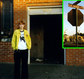 Erin outside of the infamous Gilman St. Club