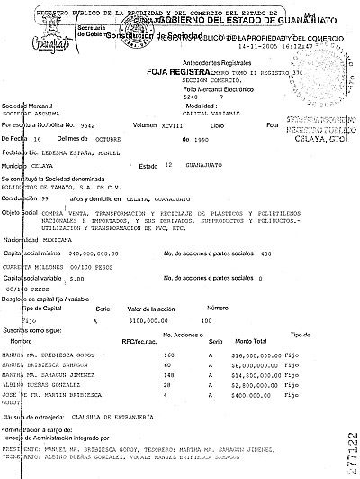 Registro de "Poliductos de Tamayo"