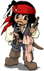 This link doesn't work anymore...but I left it there because I don't want to be stealing this...Jack Sparrow as a chibi!  It's just too cute!