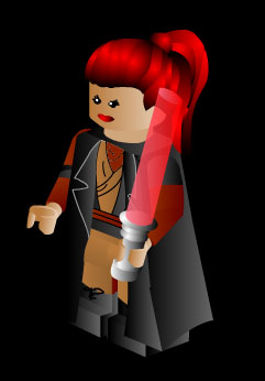 And, this one's my second favorite.&nbsp; Me as a Jedi!&nbsp; ^_^