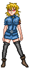 It's Seras, with red eyes-vampiric Seras!
