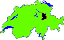 Schweiz mit Kanton Glarus!