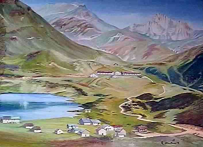 Val Piora oberhalb des Ritomsee mit Alp di Piora gegen Passo dell'Uomo