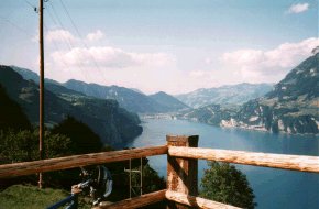 Blick vom B�rchi �ber den Urnersee