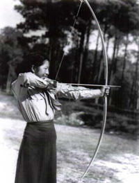 Minnie Spotted Wolf - the first Native American woman to enter the Marine Corps Women's Reserve in WW ll.