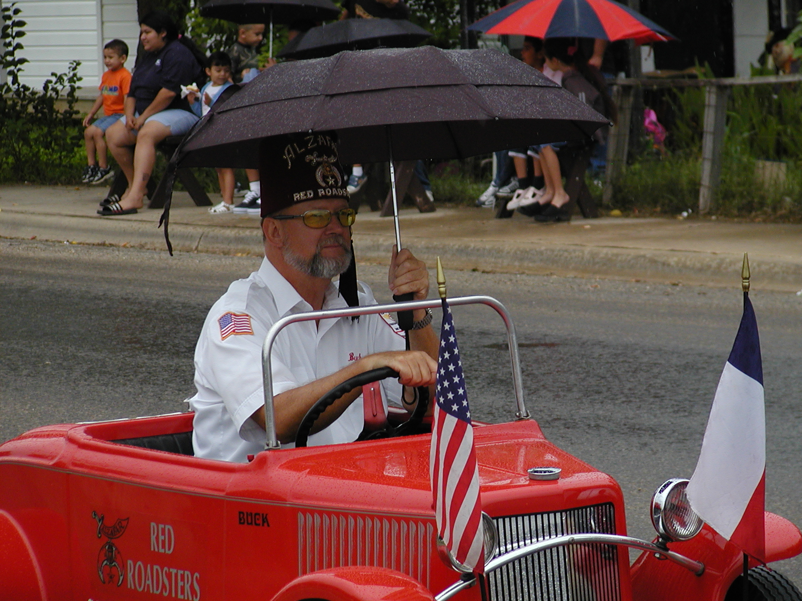 Red Roadster Buck Bourne Made the Front Page of the Hondo Anvil following the Hondo Parade