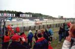 ferrari exiting the pits