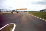 Stood on the pit lane exit