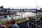 Ferrari in the start/finish straight