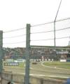 Cars entering the pit lane
