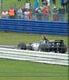 Minardi exiting the pits