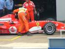 Ferrari in the pits