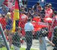 Michael Schumacher on the grid