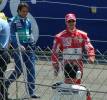 Michael Schumacher and Felipe Massa