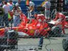 Michael drives to the grid