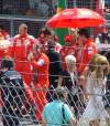 Felipe Massa watches Girls Aloud