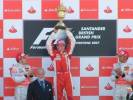 Kimi gets winners trophy