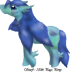 This pony celebrates 100 pages for Starfi!