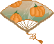 Pumpkin Paper Fan