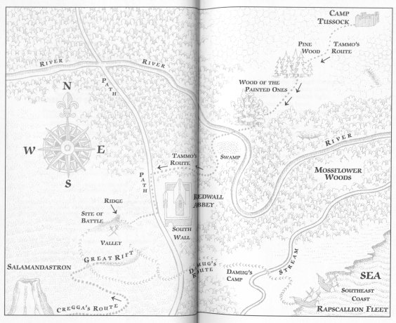 Map of Redwall & Mossflower Country